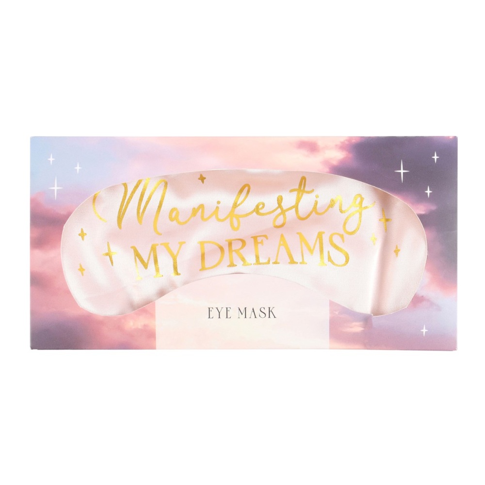 Something Different - Manifesting My Dreams Satin Schlafmaske - Rosa